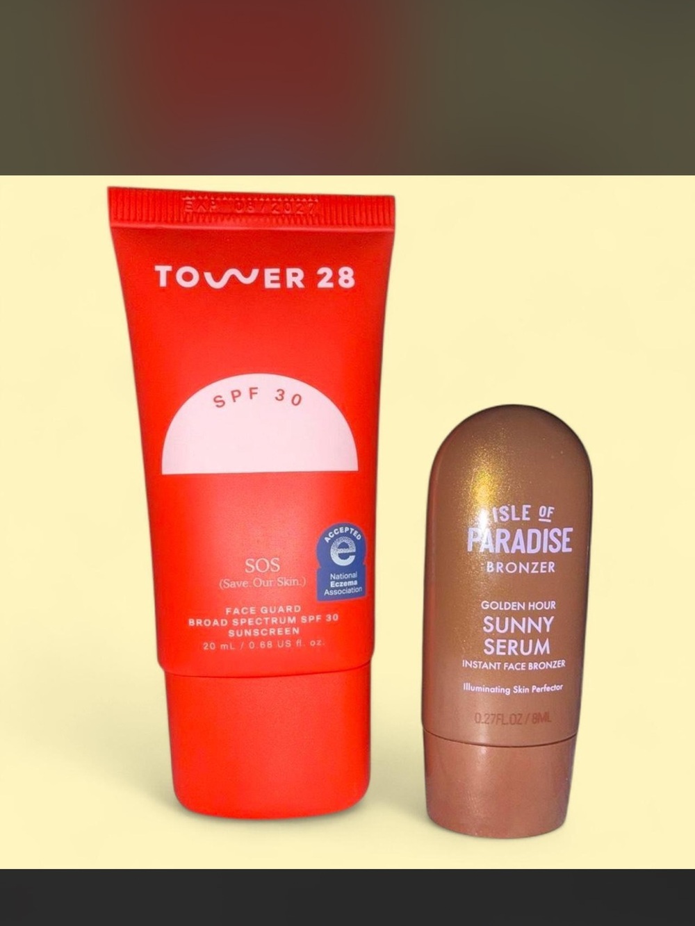 Tower 28 SOS Face Guard Broad Spectrum SPF 30 and Isle of Paradise Bronze Bundle